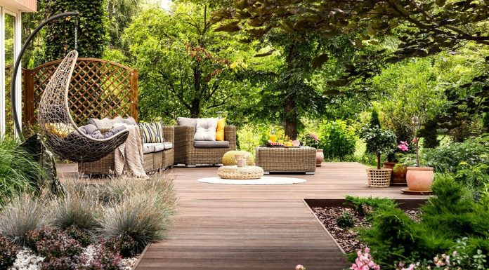 Сад в стиле модерн